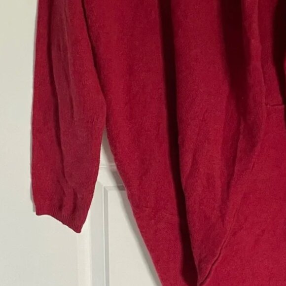 New! Red Envelope Red 100% Cashmere Cocoon Cardigan Sweater 47184 - Picture 4 of 13